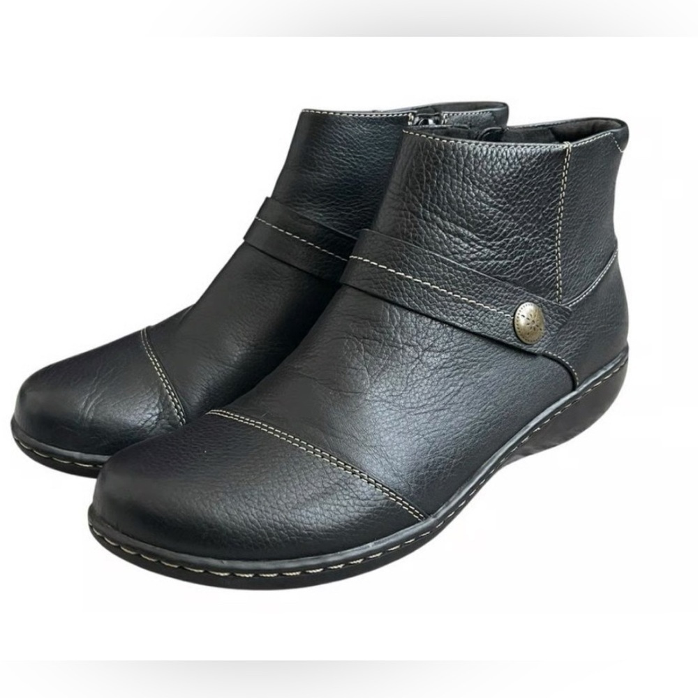 Clarks Black Ankle Booties